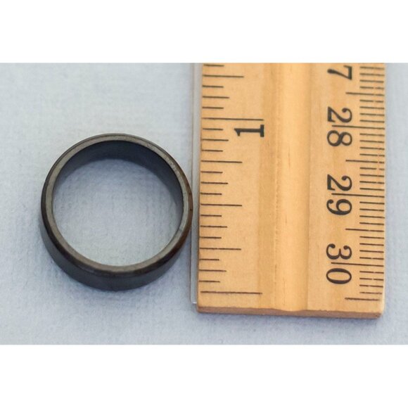 Size 7 black band vintage ring (C6) - Picture 3 of 3